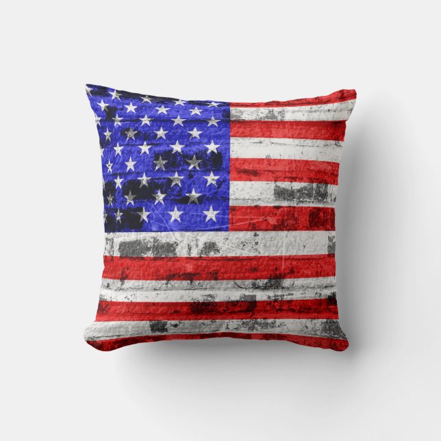 American Flag Vintage 2 Cushion (Front)