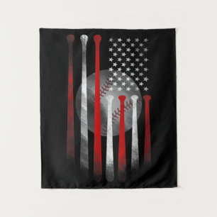 American Flag Vintage Baseball Tapestry