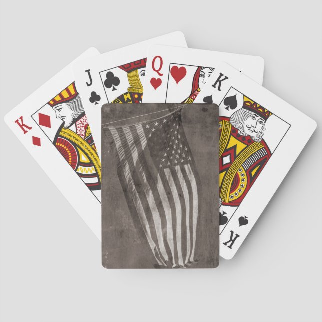 American Flag Vintage Playing Cards (Back)