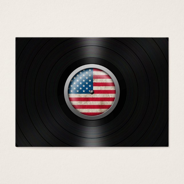 American Flag Vinyl Record Album Graphic (Front)