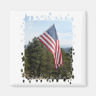 American Flag w/stars Magnet