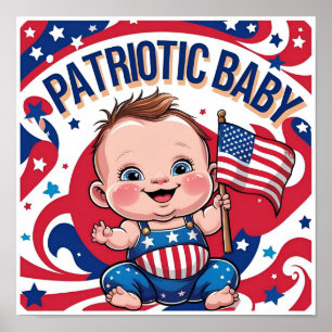 American Flag Wall Art for Baby's Room