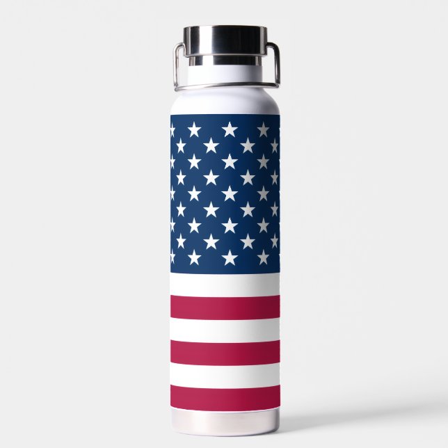 American Flag Water Bottle (Back)