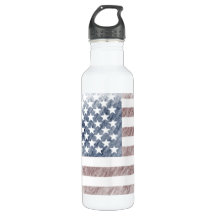 American flag water bottle