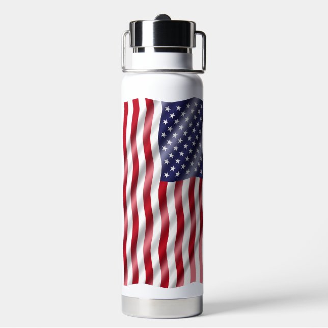 American Flag Water Bottle (Back)