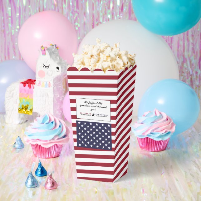American Flag Wedding Favour Box (Party)
