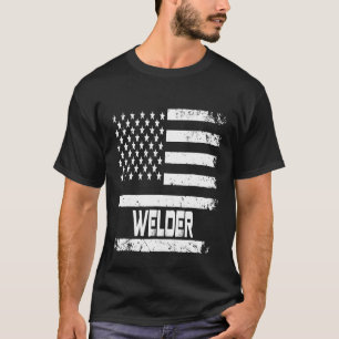 American Flag Welder Gift For Welder Bxaxi T-Shirt