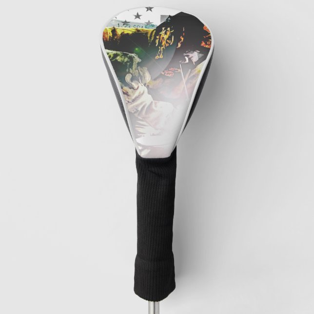 American Flag Welder Golf Head Cover (Front)