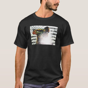 American Flag Welder T-Shirt