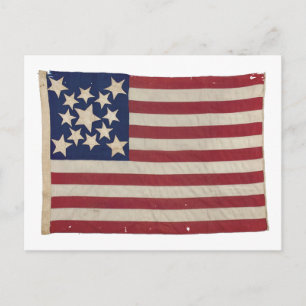 American Flag with 13 Stars Postcard