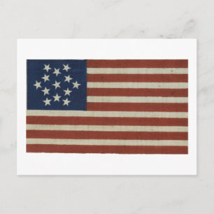 American Flag with 13 Stars Postcard