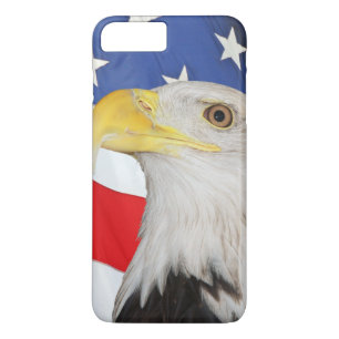 American Flag With American Bald Eagle iPhone 8 Plus/7 Plus Case