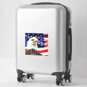 American Flag with Bald Eagle