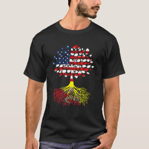 American Flag With Sicilian Roots T-Shirt