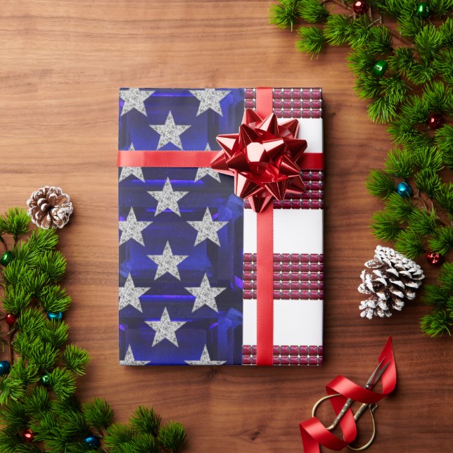 American Flag Wrapping Paper (Holiday Gift)