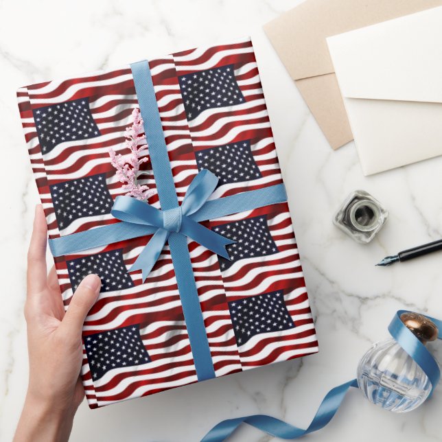 American Flag Wrapping Paper (Gifting)