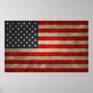 American Flag - xdist Poster