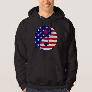 american flag yin yang usa hoodie