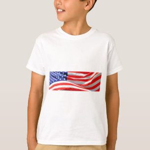 American Flag, you can add text and upload photos T-Shirt