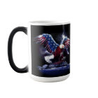 American-flagged eagle