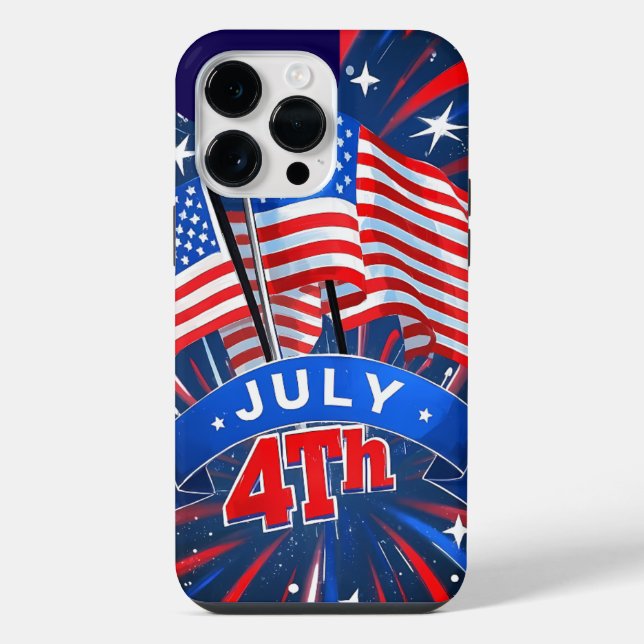 American Flags 4th of July iPhone Case (Back)