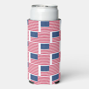 American Flags Can Cooler