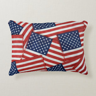 American Flags Decorative Cushion