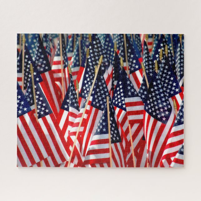 American Flags Jigsaw Puzzle (Horizontal)