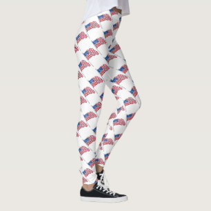 American Flags Leggings