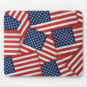 American Flags Mouse Pad