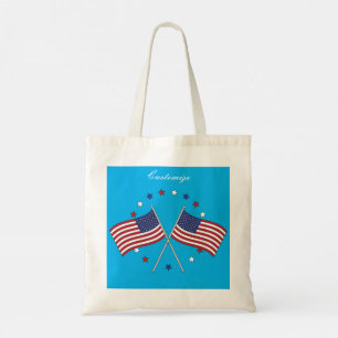 American Flags Thunder_Cove Patriotic 4th of July Tote Bag