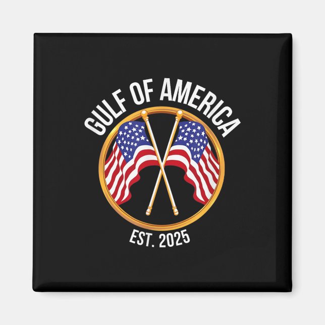 American Flags Usa Gulf  Magnet (Front)