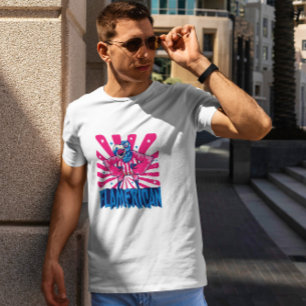 American Flamingo Cartoon T-Shirt