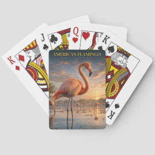 American Flamingo Coastal Lagoon ANIMALS Poker Playing Cards