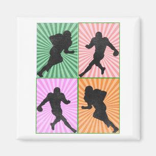 American football artwork for football lovers magnet