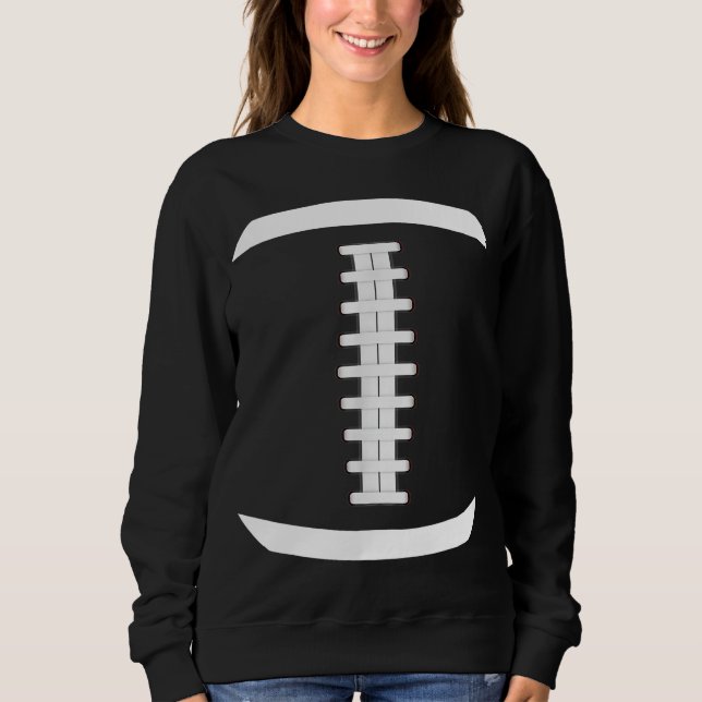 American Football Ball Costume Lace Up Thanksgivin Sweatshirt (Front)