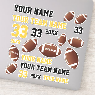 American Football Ball Player Team Name