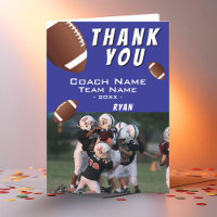 American Football Balls Thank you Coach Photo