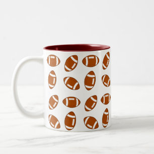 American Football Balls Two-Tone Coffee Mug