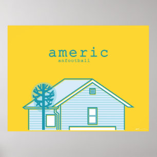 american football band poster