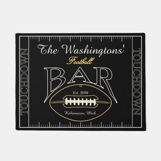 American Football Bar Entrance Door Mats Doormats (Front)