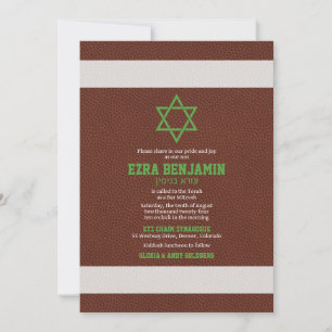 American Football Bar Mitzvah Invitation