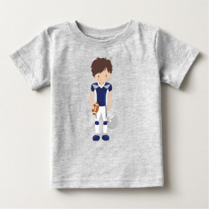 American Football, Brown Hair, Cute Boy, Rugby Baby T-Shirt