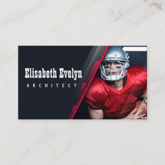 american football business card (Front)