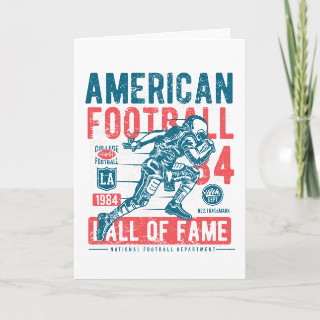 American football card (Front)