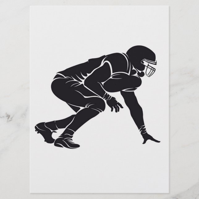 American Football Centre Menu (Front)