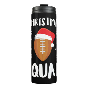 American Football Christmas Squad Christmas Xmas Thermal Tumbler