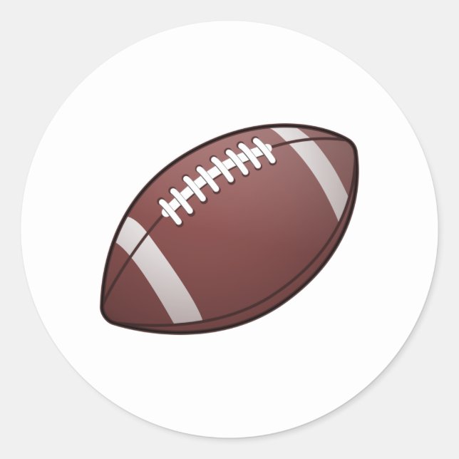 American Football Classic Round Sticker (Front)