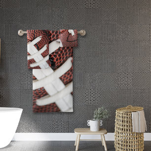 American Football Close Photo Bath Towel Set