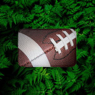 American Football Close Up Photo Bath Mat